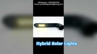 Kentsel Yollarda Kullanılan 200W Solar Yuvarlak Panelli Solar Sokak Lambası.
