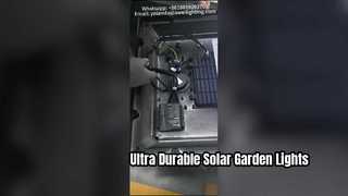 Topluluklarda Kullanılan Alüminyum Güneş Enerjili Bahçe Işığı Suya Dayanıklı IP66 ve IK09.