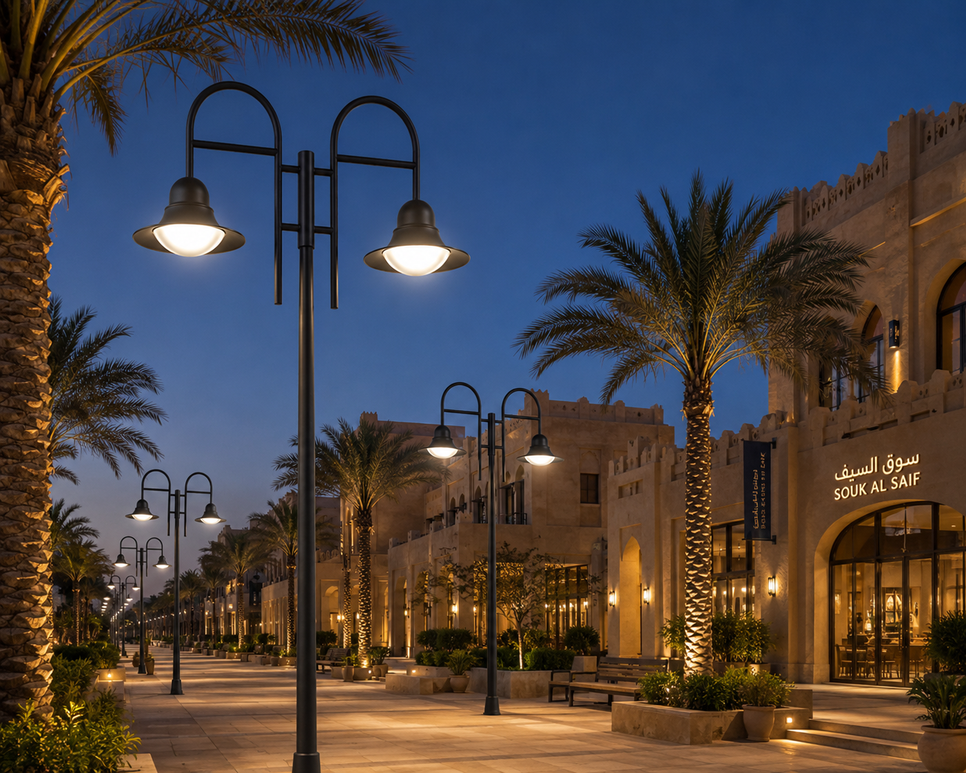 Son şirket blogları hakkında LED Post Top Lights, Suudi Arabistan'ın sert ikliminde güvenilir belediye aydınlatmasını nasıl sağlayabilir?